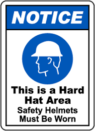 Hard Hat Area Signs Osha Ansi Compliant Made In The Usa