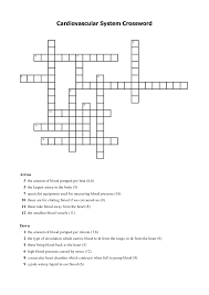 Respiratory Crossword Template To Increase Knowledge