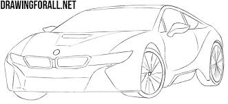 How To Draw A Bmw I8 Step By Step Bmw I8 Bmw Art Bmw