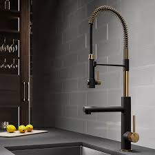 Black And Gold Kitchen Faucet Artec Pro Pull Down Single Handle Kitchen Faucet In 2020 Gold Kitchen Faucet Kitchen Faucets Pull Down Best Kitchen Faucets