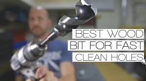 Auger drill bits can be used on wood. Best Wood Drill Bit For Fast Clean Deep Holes Youtube