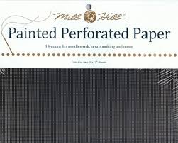 Pp24 Mill Hill Midnight Black Perforated Paper