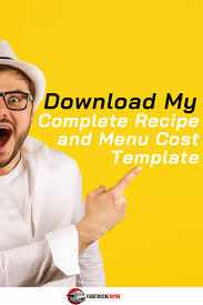 Microsoft excel is one of the most versatile and useful programs in the office suite. Menu Recipe Cost Template Download Free Spreadsheet