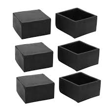 12 square pvc rubber furniture foot table chair leg end caps cover tip protector. 6pcs Furniture Table Chair Square Rubber Leg Tip Cap 25mm X 25mm