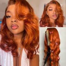 Ginger Blonde HD Lace Human Hair Body Wave Wig Pre-plucked Natural Hair  line Baby Hair