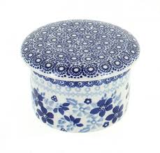 Check spelling or type a new query. Blue Rose Polish Pottery Vintage Blue Daisy French Butter Dish