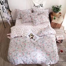 Solstice Home Textile Autumn Dark Color Flower Series Bed Linens 4pcs Bedding Sets Bed Set Duvet Cover Be Duvet Cover Sets Plaid Bedding Sets Bedding Sets Grey