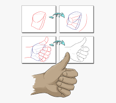 Draw egg shapes to slightly inward. Thumbs Up Anime Draw Hd Png Download Transparent Png Image Pngitem