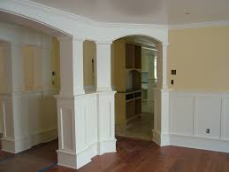 If the corner pieces seem like they'll have a teeny gap between them, add a dab of wood glue before you hammer them in. Interior Casing Crown Baseboard Molding Fondare Finish Construction