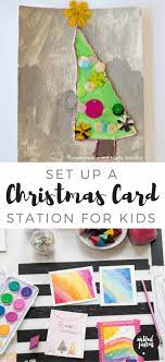 This is a complete card & box die set that will give you 5x7 cards that will fit perfectly into their own box eveytime. A Homemade Christmas Card Making Station For Kids