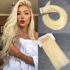 How long to leave bleach in hair: Amazon Com Reysaina 14inch Tape In Blonde Hair Extensions Remy Real Human Hair 613 Bleach Blonde Glue In Extensions 30g Per Package Beauty