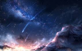 A collection of the top 47 anime mountain wallpapers and backgrounds available for download for free. Hd Wallpaper Anime Original Cloud Comet Mountain Night Sky Stars Wallpaper Flare