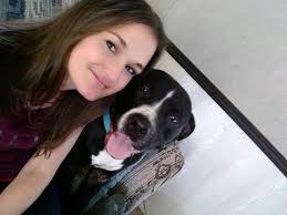 Hi about 3:30 this afternoon my grandchildren's 11 months old blue bully  pit got out and is still missing. Her name is Bella, she's dark gray with a  large white marking on