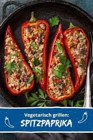 Vegetarisch Grillen Spitzpaprika Spitzpaprika Vegetarisch Grillen Mediterrane Kost