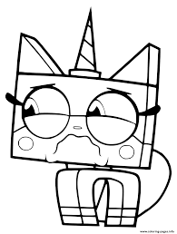 Unikitty keep calm artwork my favorite things laugh. Sad Unikitty Coloring Pages Printable Coloring Home