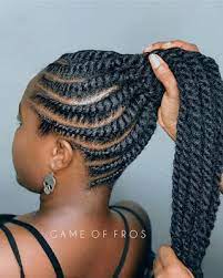 Medium Box Braids Crochet Hair Extensions Synthetic Hair Crochet Braids 7 Packs Different Inche Twist Ponytail African Braids Hairstyles Flat Twist Hairstyles