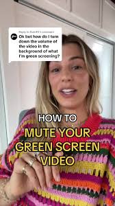 Replying to @NutriFit HOW TO MUTE YOUR GREEN SCREEN VIDEO #tiktoktips  #tiktokhacks #howtousegreenscreen #greenscreentutorial #tiktoktutorial