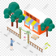 Tentunya kegiatan ini sangatlah positif. 25d Toko Ritel Pinggir Jalan Kartun Yang Dilukis Dengan Tangan Png Grafik Gambar Unduh Gratis Lovepik