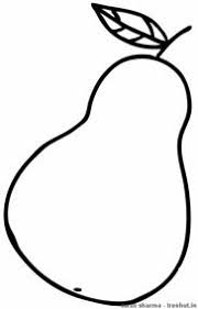 Pear Coloring Page 1 Fruit Coloring Pages Coloring Pages Color