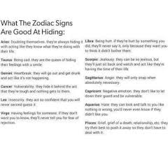 Furthermore, if you are able to put aside your fears for the unknown and your need for sedentary. What The Zodiac Signs Are Good At Hiding Aries Doubting Themselves They Re Always Hiding It Libra Being Hurt If They Re Hurt By Something You With Acting Like They Know What They Re Doing