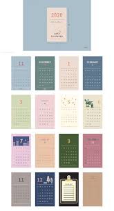 2020 Calendar 4colors Desk Calendar Simple Calendar Etsy In 2020 Bullet Journal Books Bullet Journal Ideas Pages Note Writing Paper