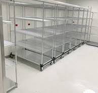 Rolling Shelves On Tracks