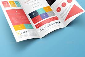 Tri Fold Brochure Mock Up Lettering Letter Size Mockup