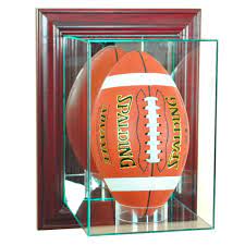 Wall Mounted Upright Football Glass Display Case Football Display Cases Wall Mounted Display Case