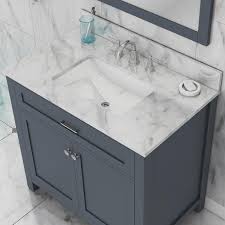 Norwalk 36 In W X 34 2 In H X 22 In D Vanity In Gray With Marble Vanity Top In White With In 2020 Bathroom Vanity Marble Bathroom Vanity Marble Countertops Bathroom