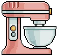 Pixel art food mixer vector icon for 8bit game on white background 9877865  Vector Art at Vecteezy