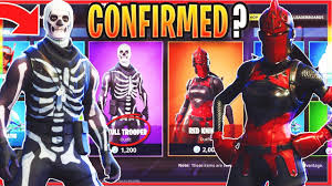 Red knight's signature pickaxe is called 'crimson axe' and she also carries a black shield on her back. New Fortnite Skull Trooper Returning New Skull Trooper Red Knight Skin Coming Back Leak Youtube