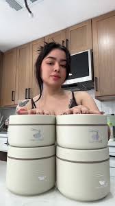 Lonchera térmica de 4 compartimentos para comida caliente