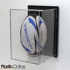 Wall Mounted Rugby Ball Display Case Signed Autographed Ball Shelf Vertical Ebay Display Case Wall Mounted Display Case Sports Display Cases