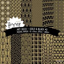 Great Gatsby Black And Gold Art Deco Wallpaper 12 X Art Deco Great Gatsby 1920s 1930s Gold Black No 3 Etsy Art Deco Pattern Art Deco Deco
