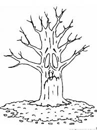 Arbol Sin Hojas Para Colorear