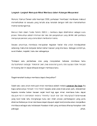 Problema tersebut, tidak bisa kita anggap remeh, karena besarnya rasa cinta membaca sama dengan kemajuan. Doc Langkah Memupuk Budaya Membaca Azizah Arsad Academia Edu