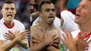 It's the goal celebration that everyone is talking about at the world cup, but not everyone is celebrating. Wm 2018 Keine Sperren Aber Bussen Fur Das Schweizer Doppeladler Trio