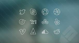 An orange stamp instagram icon designed by designbolts. 54 Beautiful Free Social Media Icon Sets For Your Website