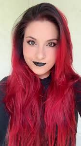 She’s finding herself 🖤❤️ #haircolor #arcticfox #poison #translyvania  #diyhair #makeover #redhair