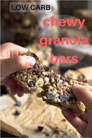 Use a spatula to mix until thick dough forms. Sugar Free Low Carb Granola Bars With Chocolate Chips Low Carb Maven