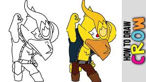 How To Draw Phoenix Crow Best Legendary Brawler Brawl Cute766