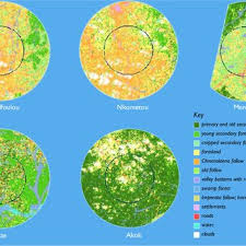 The 5km radius web app enables people to quickly see the area covered by the 5km radius around them and the 5km radius overlap. Land Use In A 5km And 10km Radius Around Research Villages In The Iita Download Scientific Diagram