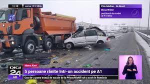 Un accident rutier a avut loc, duminică dimineaţă, la intrarea în sibiu dinspre agnita. Accident Grav Pe A1 Intre Un Utilaj De DeszÄƒpezire È™i O MaÈ™inÄƒ Digi24 Youtube