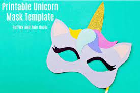 How to make a unicorn mask. Free Printable Unicorn Mask Coloring Page And Template