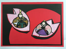 和紙を使ったお雛様の切り絵 切り絵 お雛様 ひなまつり