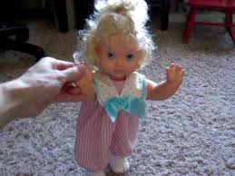 1991 Hasbro Baby Wanna Walk Doll Youtube