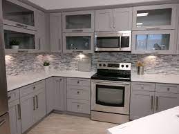 Pebble gray with white cabinet combinations. Shaker Gray Finish Cabinets Roc Cabinetry Atlanta