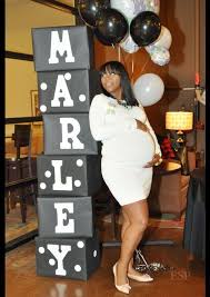 I Made These Blocks For My Cousin S Baby Shower As A Photo Back Drop They Worked Out Great And We Used Simple B Baby Shower Themes Baby Shower Fun Baby Shower