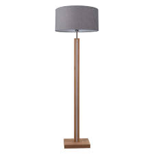 Led Stehleuchte Asseto 3350lm Eiche Geolt Grau 77385