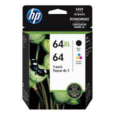 Up to 2x more prints with original hp ink vs refill cartridges. Hp 64xl High Yield Black And 64 Tri Color Ink Cartridges 3yp23an140 Pack Of 2 Office Depot